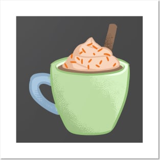 Cute Lovely Cocoa Mug Posters and Art
